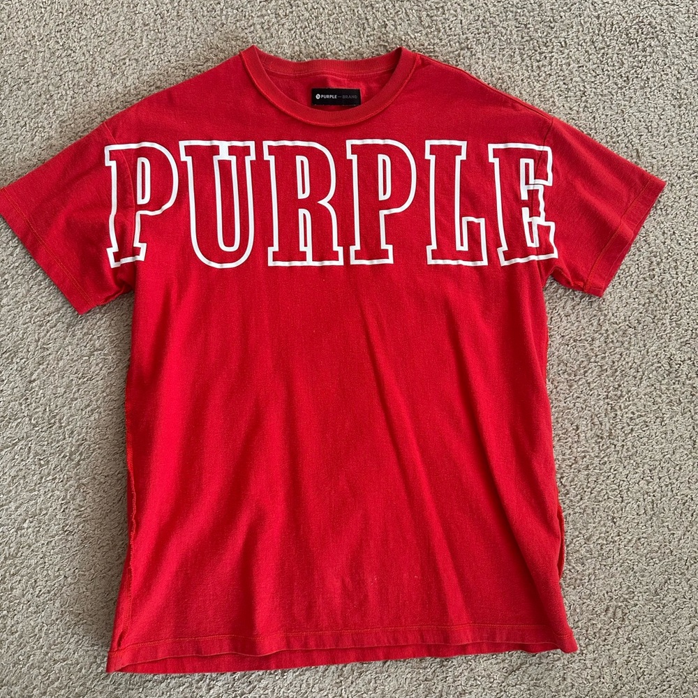 PURPLE Brand Red T-Shirt